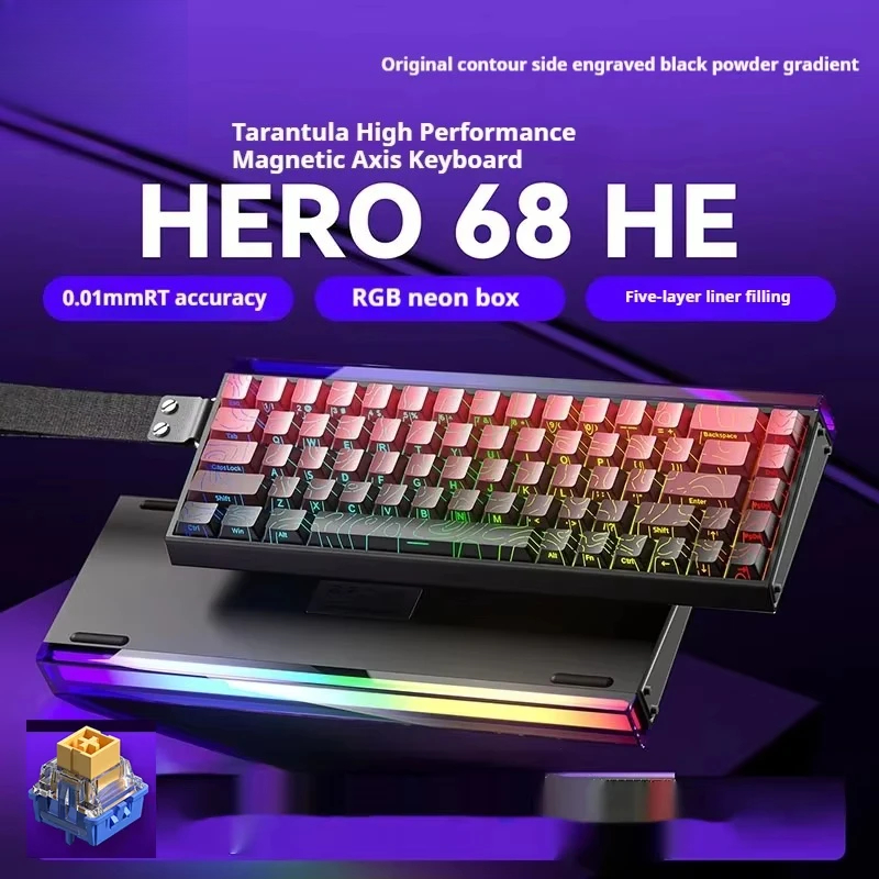 Laptop Electronics Accessories - Teclado magnético lâmpada rgb usb-c quente
