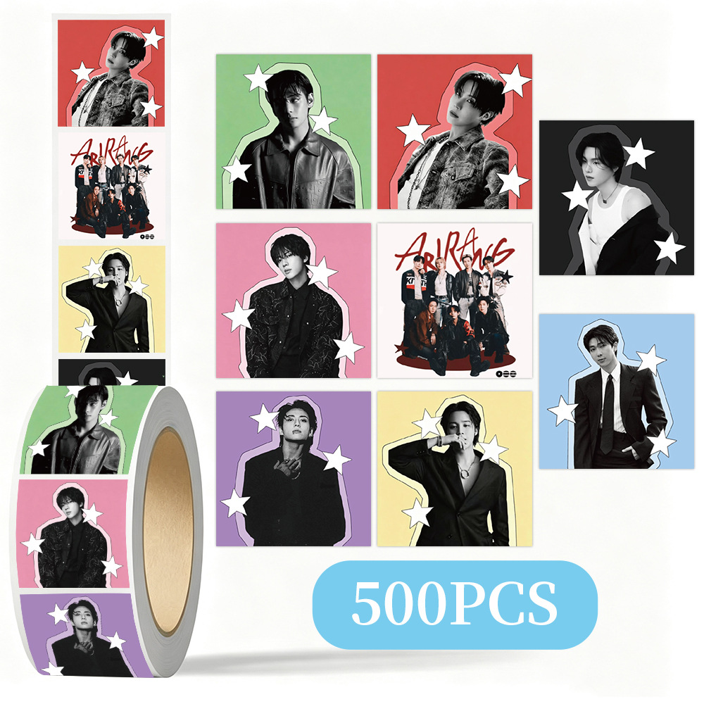 Laptop Related Accessories - Rolo de Adesivos Decorativos K-pop BTS