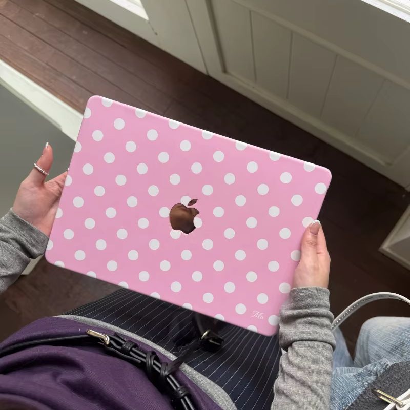 Laptop Accessories Msi - Capa de Laptop Rosa com Bolinhas