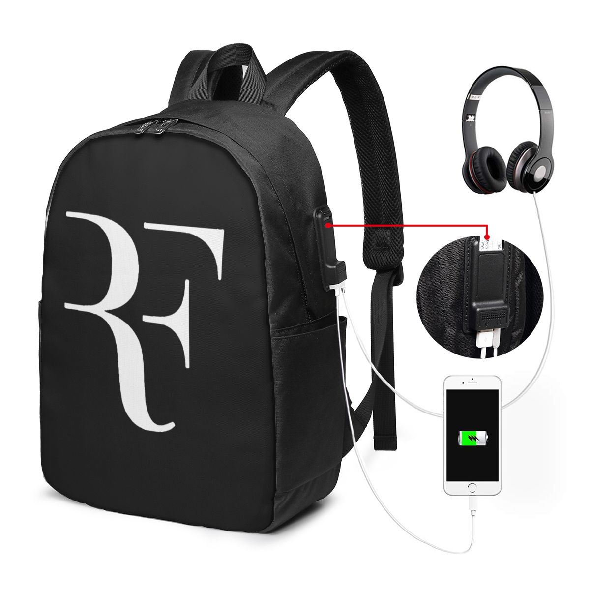Laptop Original Accessories - Mochila Roger Federer para viagem, bolsa