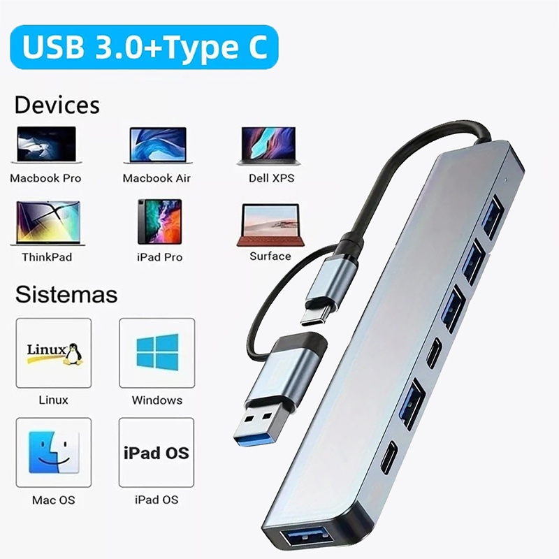 Laptop Accessories Macbook - Hub USB3.0 2 em 1 com