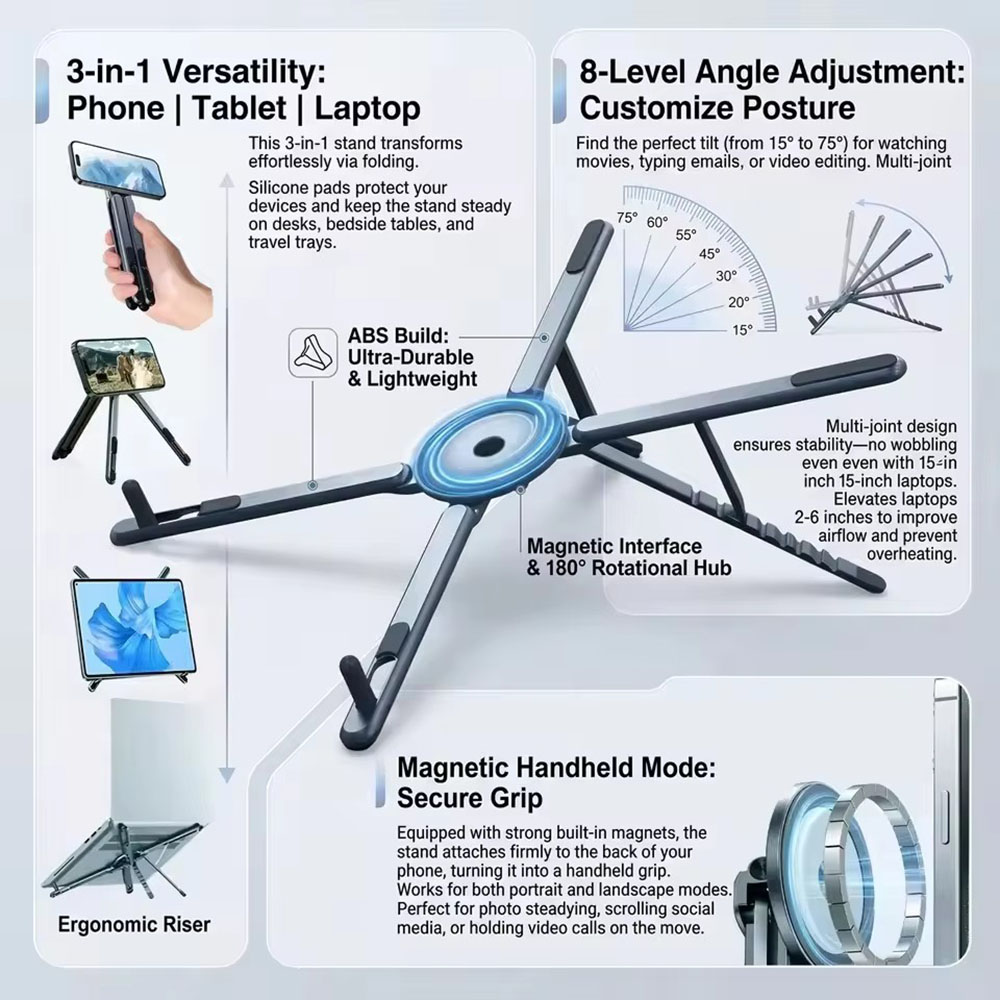 Laptop Related Accessories - Suporte Magnético Portátil para Telefone e