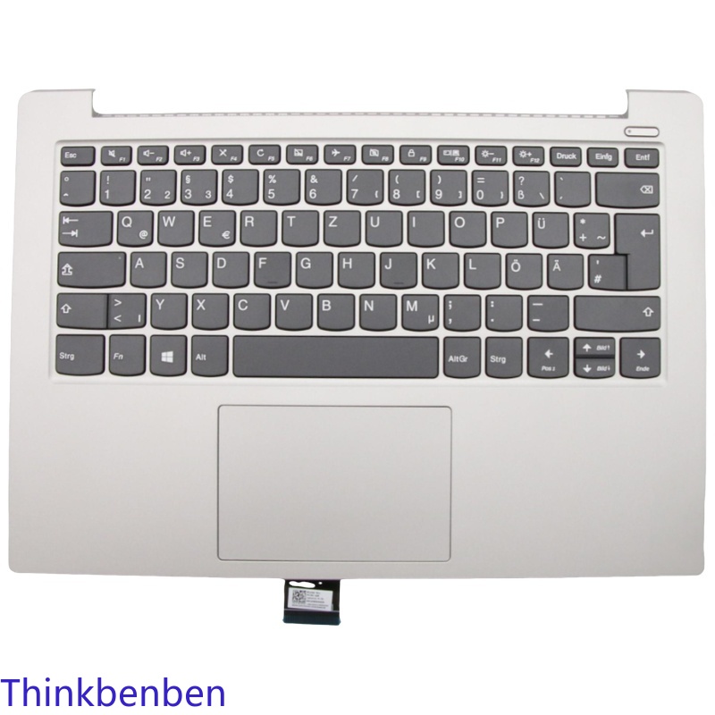 Laptop Accessories Keyboard Cover - Capa superior para teclado alemão cinza