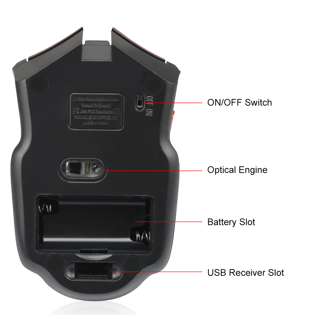 2.4g mouse sem fio 1600dpi mou - Laptop Electronics Accessories avaliação e preço