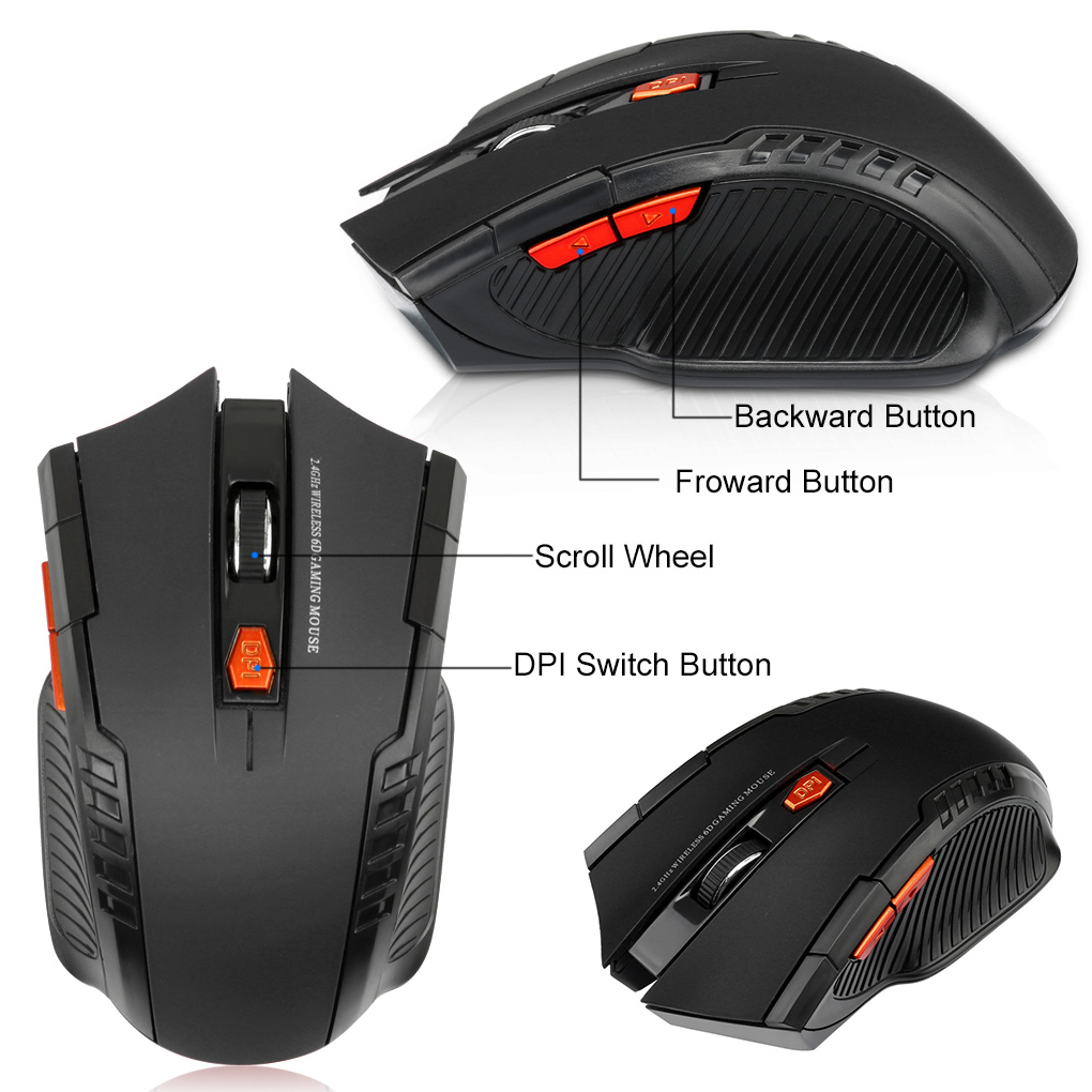 2.4g mouse sem fio 1600dpi mou - Laptop Electronics Accessories avaliação e preço