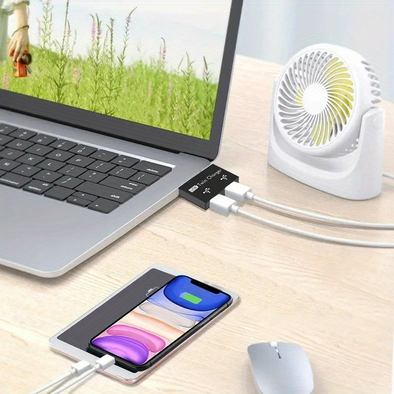 Usb2.0 divisor 1 macho para 2  - Laptop Accessories Macbook avaliação e preço