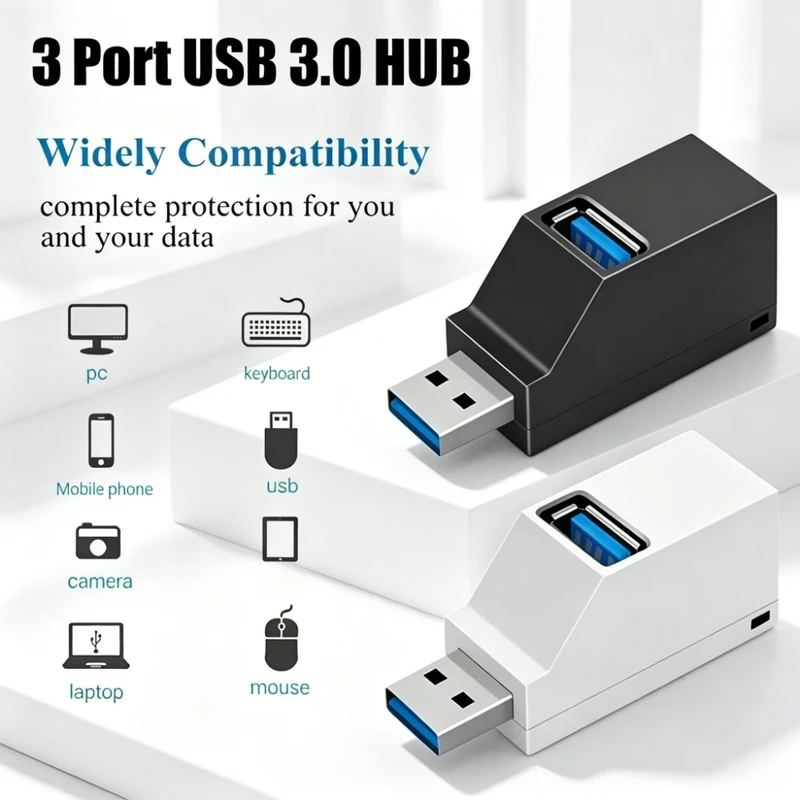 Hub USB 3.0 2.0 Rotativo com 3 - Laptop Accessories Macbook avaliação e preço