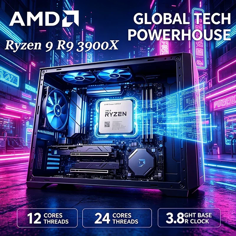 Processador AMD Ryzen 9 3900X, - Amd Cpu Ryzen 9 avaliação e preço