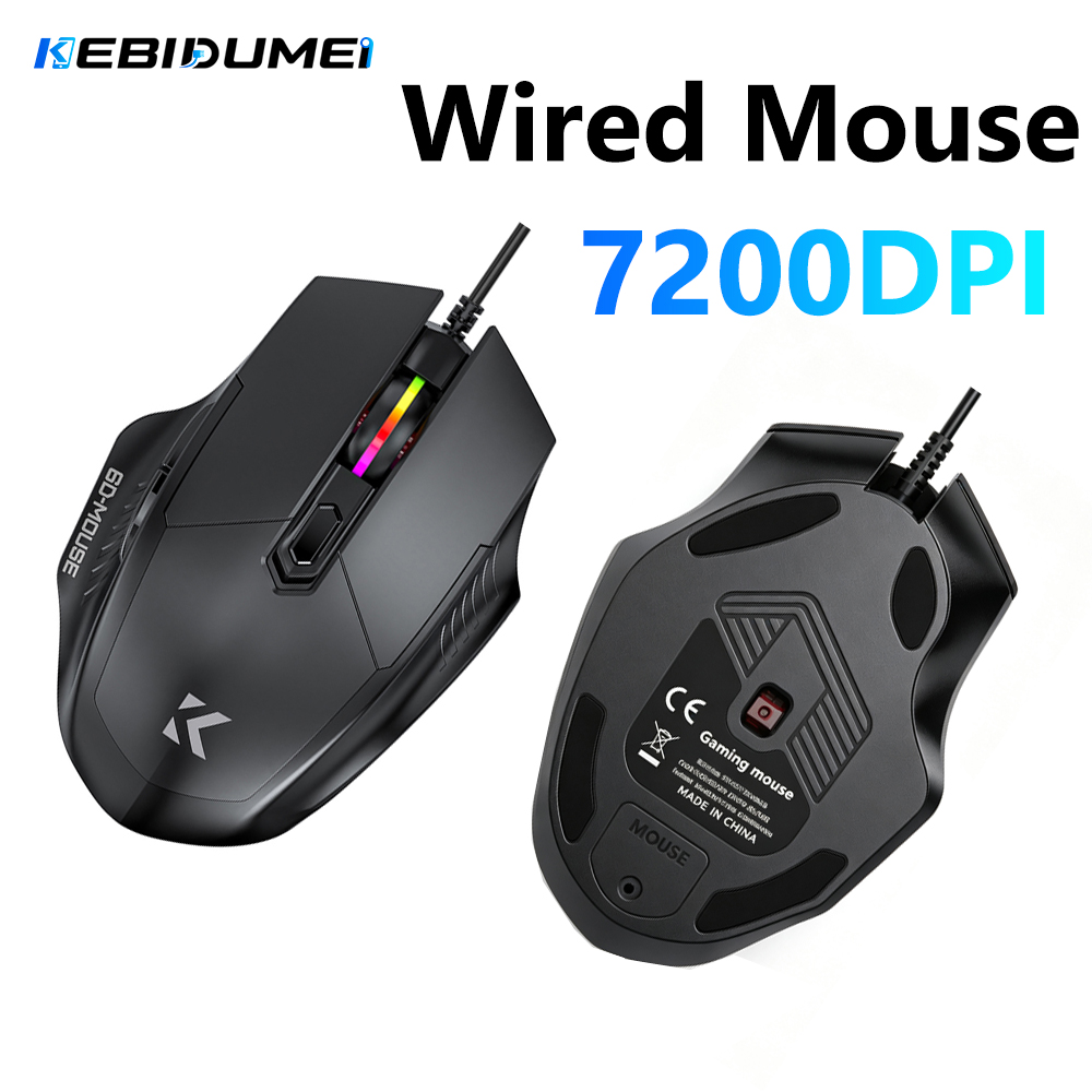 KEBIDUMEI Mouse com fio 7200DP - Laptop Electronics Accessories avaliação e preço