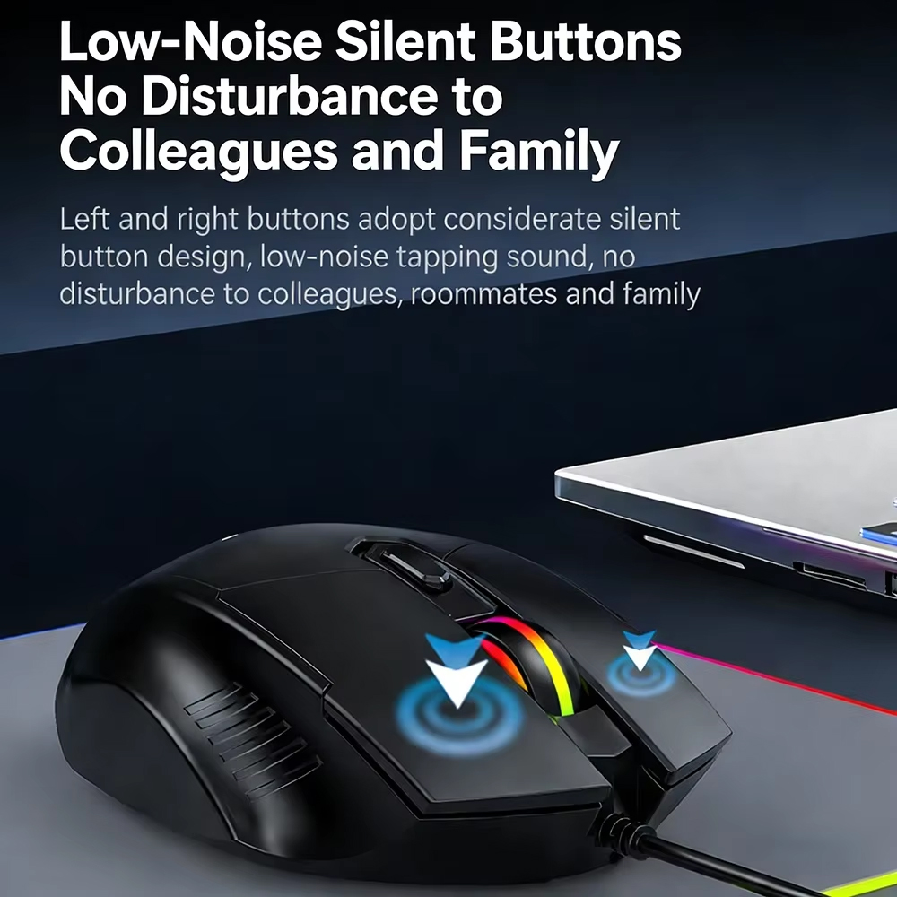 KEBIDUMEI Mouse com fio 7200DP - Laptop Electronics Accessories avaliação e preço
