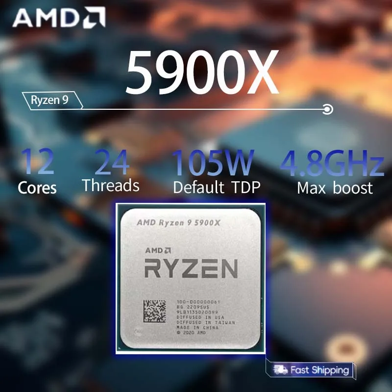 Processador AMD Ryzen 9 5900X  - Amd Cpu Ryzen 9 avaliação e preço
