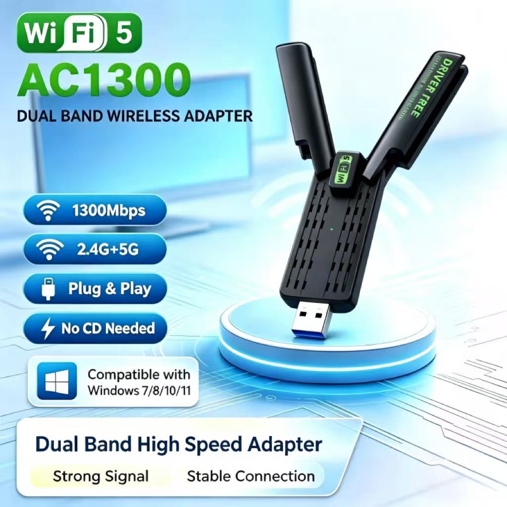 Adaptador USB Sem Fio Gigabit  - Laptop Electronics Accessories avaliação e preço