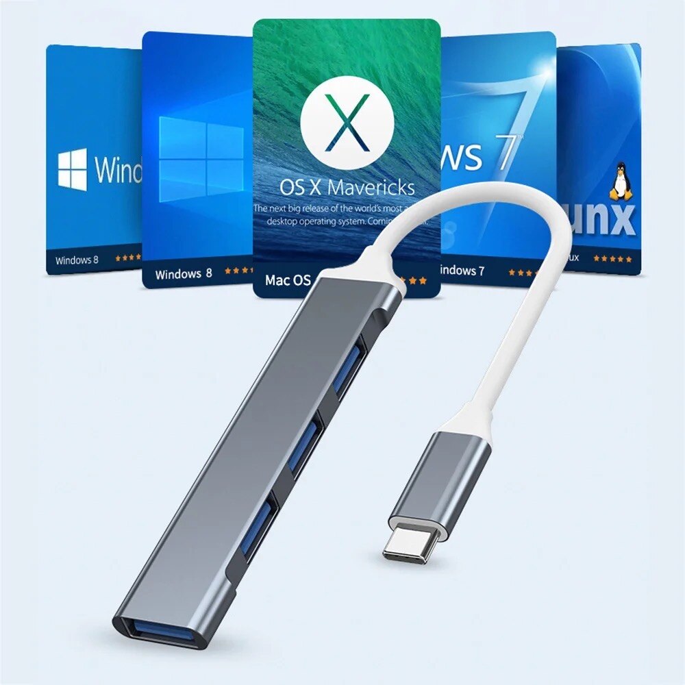 Hub USB 3.0 de 4 Portas, Hub U - Laptop Accessories Macbook avaliação e preço