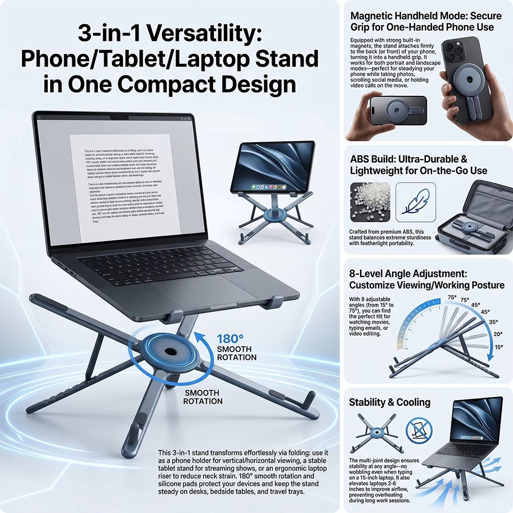 Suporte Magnético Portátil par - Laptop Related Accessories avaliação e preço