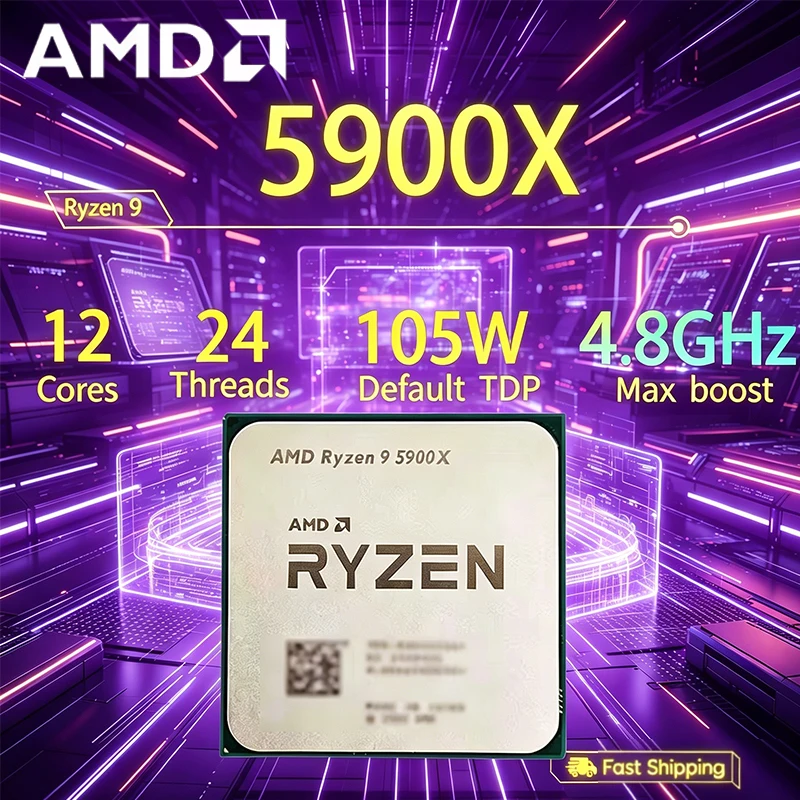 Processador AMD Ryzen 9 5900X  - Amd Cpu Ryzen 9 avaliação e preço